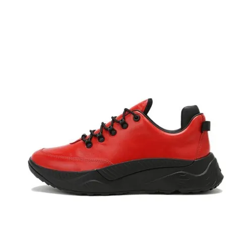 TSUBO UT Ваксованная Nappa Противоскользящая Устойчивая к истиранию Низкий Топ Повседневная Обувь Унисекс Красный