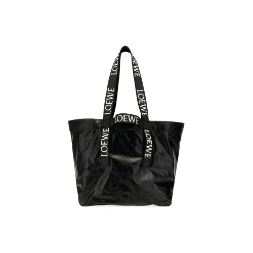 LOEWE Сумка Tote из коровьей кожи Сумка для покупок Сумка унисекс Черная