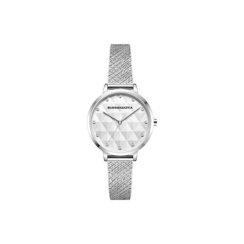 BCBGMAXAZRIA Кварцевый механизм, Женские часы, 34 мм, Серебряный