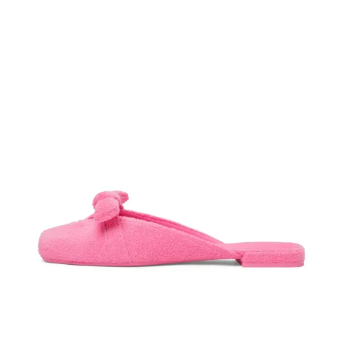 CHARLES KEITH Маленький CK Домашние тапочки 1,5 см Женские Бежевый Черный Текстурированный Черный Текстурированный Розовый