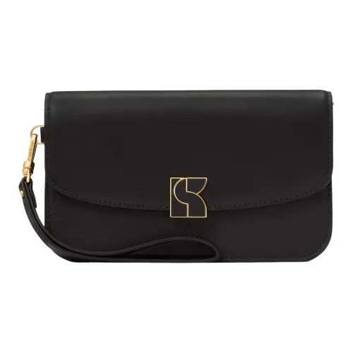 Kate Spade Гладкая кожа клатч женский черный