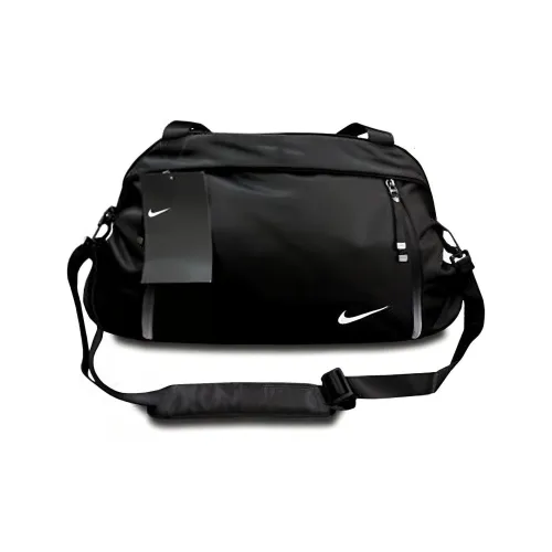 Nike Полиэстер Путешественная Сумка Путешественная Сумка Сумка на одно плечо Сумка через плечо Портативная Спортивная Сумка Унисекс Черная