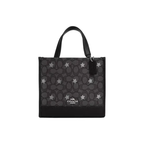 COACH Dempsey Кожа Сумка с боковинами-гармошками Тоут Сумка Сумка для покупок Сумка через плечо Сумка Маленькая Женская