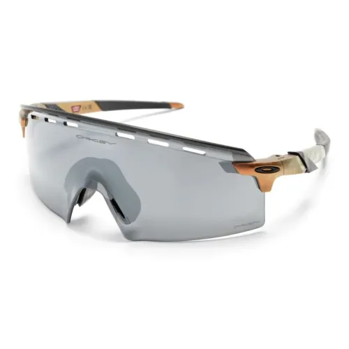 Oakley Ацетат Нерегулярная форма Солнцезащитные очки Мужской Черный золотой