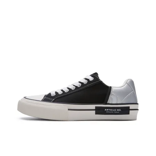 ARTICLE NO. Скейтборд Кроссовки Low Top Черный & Серебряный Унисекс
