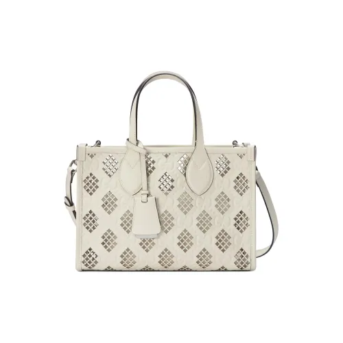 GUCCI Ophidia Кожа Тоут Сумка Сумка для покупок Сумка Маленькая Женская Экрю