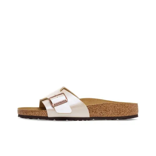 Birkenstock Слипоны Женские Pearl White