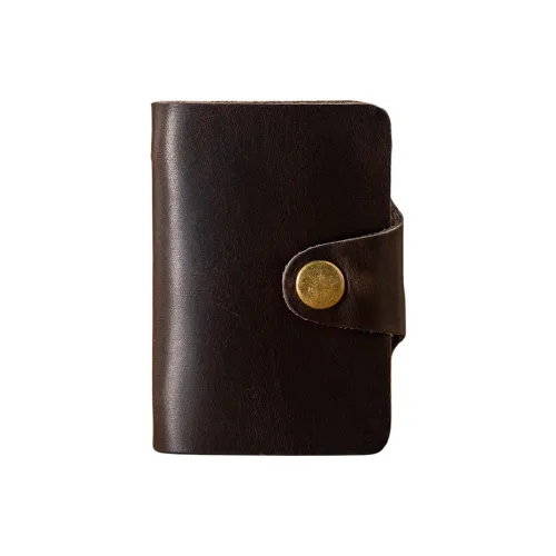 Back Step Импортный Лицевой Корова Кожа Держатель для Карт Унисекс Кофе