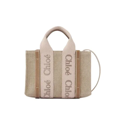 Chloe Древесные Льняная ткань Цвет холста с Яркий Телячья кожа