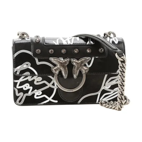 PINKO Коровья кожа Swallow Сумка Сумка через плечо Сумка на плечо Женская Черная