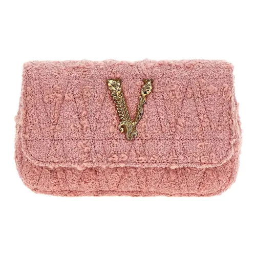 VERSACE Новая шерсть Сумка через плечо Женская Розовая