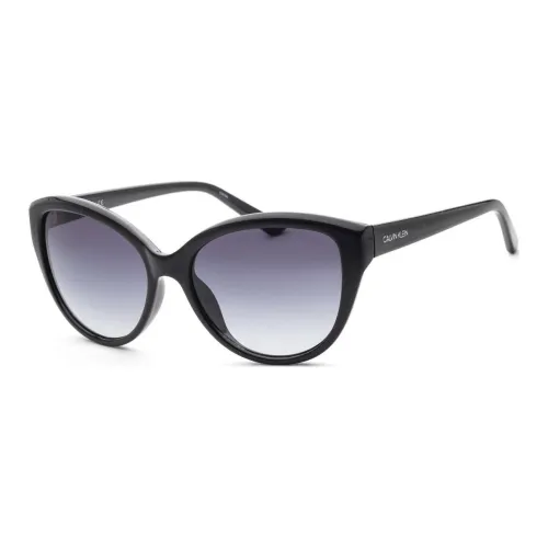 CK Calvin Klein Ацетат Кошачий глаз Солнцезащитные очки Женские Черный