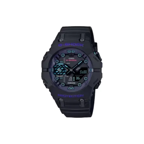 CASIO G SHOCK Collection Кварцевый механизм Смольный ремешок Часы Мужские Черный циферблат