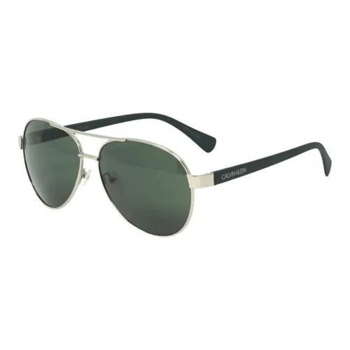 CK Calvin Klein Aviator Солнцезащитные очки Мужские Серебряные