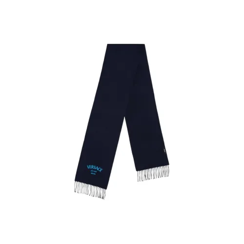 VERSACE Вязаные шарфы Мужской Синий