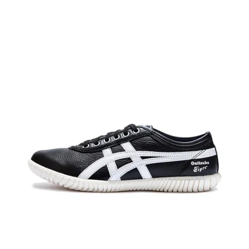 Onitsuka Tiger Tsunahiki Амортизаторы Slip-resistant устойчивые к истиранию низкий топ повседневный унисекс черный белый