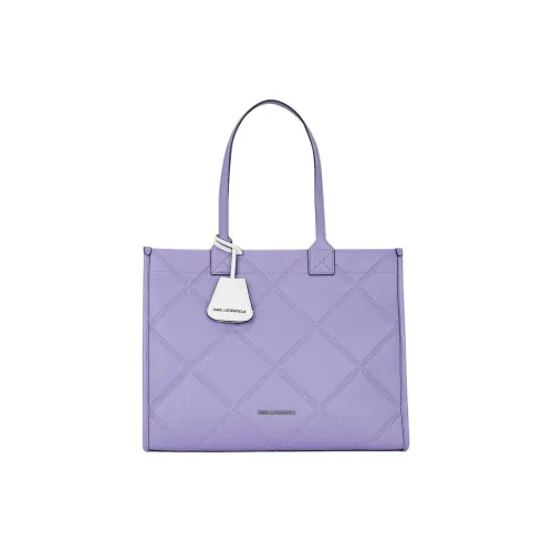Karl Lagerfeld Переработанный полиуретан Тоут Сумка Сумка для покупок Сумка через плечо Сумка Большая Женская Ирисово-фиолетовая