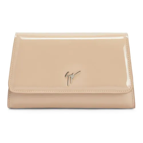 Giuseppe Zanotti GZ Синтетическая кожа Одно плечо Через плечо Клатч Мини Женский Розовый