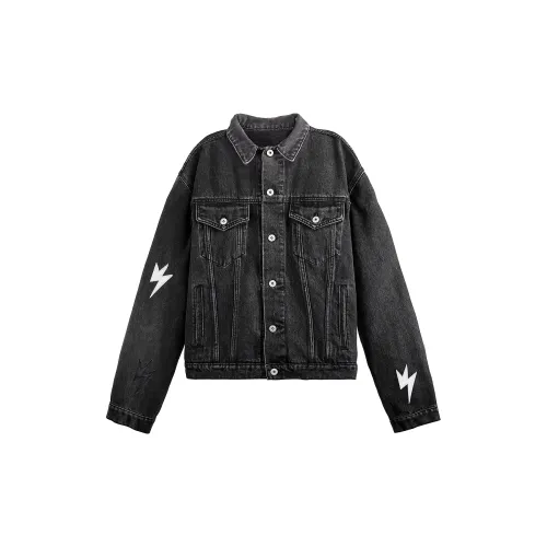 Amexnocap Denim Jacket Unisex Black