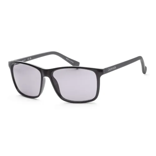 CK Calvin Klein Пластик Прямоугольный Солнцезащитные очки Мужской Черный