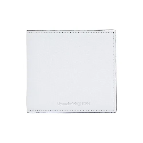 Alexander McQueen Кошелек из коровьей кожи мини мужской белый