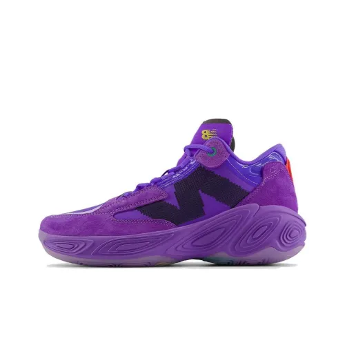 New Balance NB Fresh Foam BB V2 BB v2 Амортизация Износостойкий MID Топ Баскетбольные кроссовки Мужской Фиолетовый
