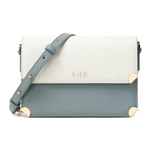 CNC Коровья кожа Сумка через плечо Маленькая Женская Синяя Белая Розовая