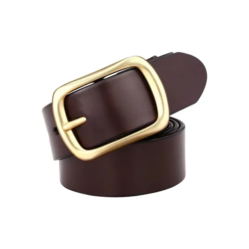 Old Man's Head Винтаж Минималистский стиль булавка ремни из коровьей кожи мужской 3,8 см