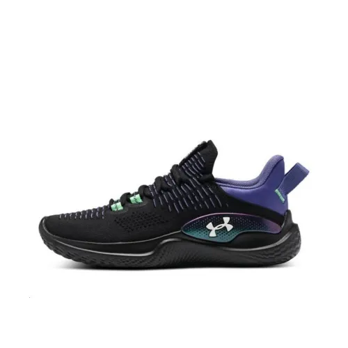 Under Armour Flow Dynamic Тренировочные Кроссовки Низкие Топ Черные Фиолетовые Женские