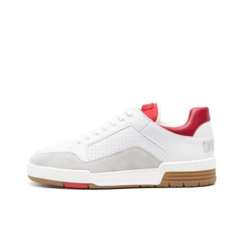 MOSCHINO Легкие низкие кроссовки для скейтбординга мужские белые