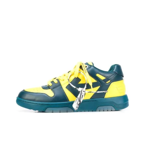 Off Белый Out Of Office Низкий Топ Стильные Скейтбординги Мужской Желтый Синий