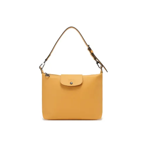 LONGCHAMP Le Pliage Xtra Коровья кожа Сумка на плечо Маленькая квадратная сумка Сумка-хобо Сумка на плечо Большая женская Миндально-желтая