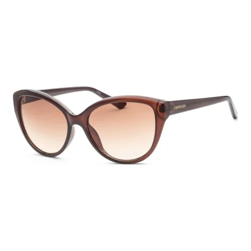 CK Calvin Klein Ацетат Кошачий глаз Солнцезащитные очки Женские Красный