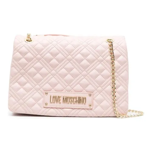 LOVE MOSCHINO Полиуретан Сумка через плечо Женская Светло-розовая