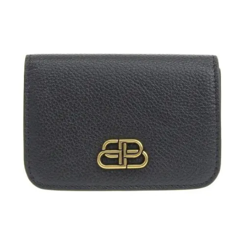 Balenciaga Кожа Кошелек Мини Женский Черный