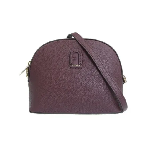 Furla Сумка через плечо из кожи сумка на плечо женская бордового цвета