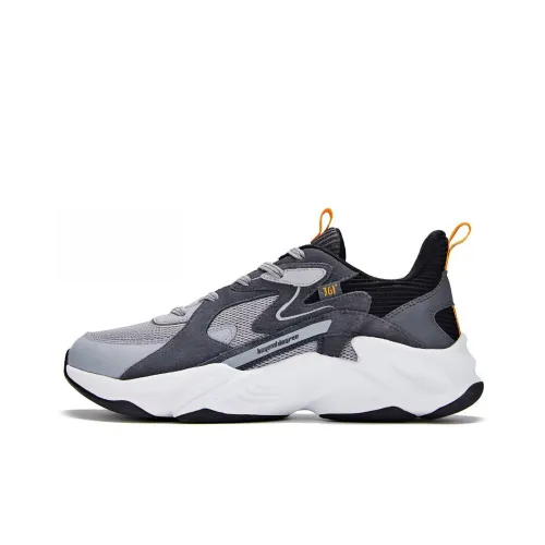 361° Reverse Type Arcade Machine Противоскользящий Дышащий Устойчивый к истиранию Низкий Топ Кроссовки с толстой подошвой Мужские Серые