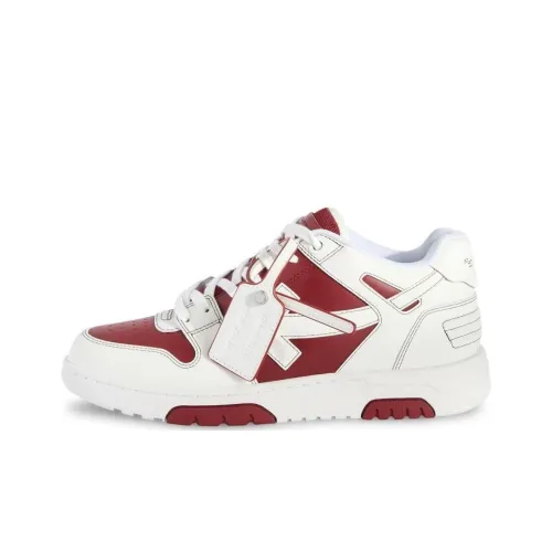 Off Белый Низкий Топ Скейтборд Кроссовки Мужские Белый Красный