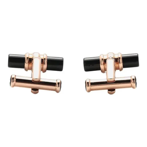 MONTBLANC Стальной, PVD, Агат, Запонки Мужские