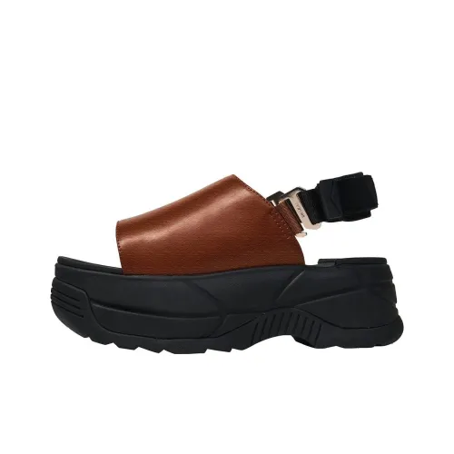 SHAKA Vacay Chunky One Ремешок Сандалии Женские Черный Коричневый