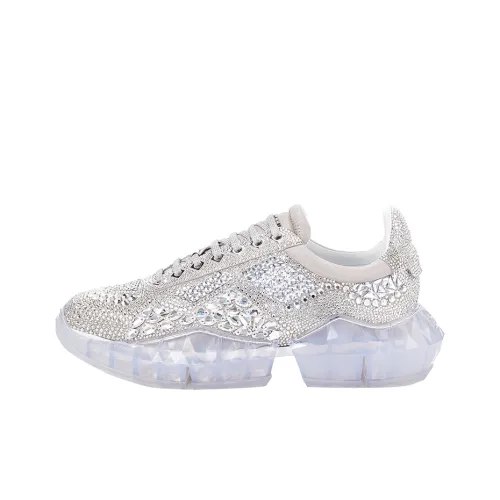 Jimmy Choo Low Top Casual Shoes Men's Silver Джимми Чу Низкий Топ Повседневная Обувь Мужская Серебряный