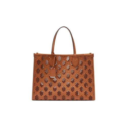 GUCCI Ophidia Кожа Тоут Сумка Сумка для покупок Сумка среднего размера Женская Светло-коричневая