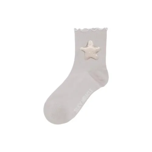 SILKY MIRACLE 1 шт Серый Женские Носки MID до икры