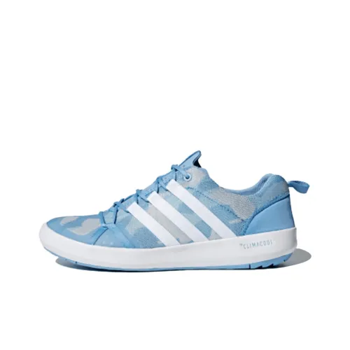 adidas Terrex CC BOAT Graphic Shock Absorbers Slip-resistant Low Top Casual Shoes Unisex Blue White adidas Terrex CC BOAT Graphic Shock Absorbers Противоскользящие Низкие Кеды Повседневная Обувь Унисекс Синий Белый