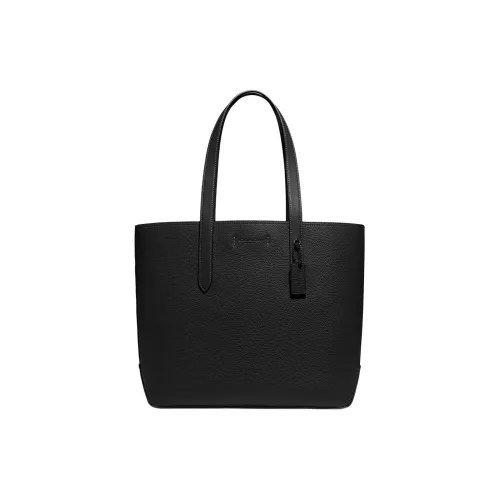 COACH Gotham Кожа Тоут Сумка Сумка для покупок Сумка Большая Мужская Черная