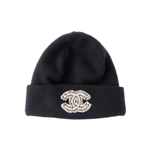 CHANEL Кашемир Шапки-бини Унисекс Черный