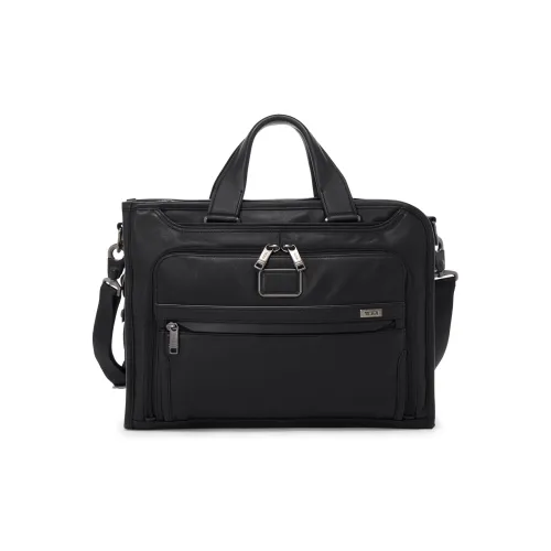 TUMI Кожа Доска для ноутбука Сумка через плечо Сумка Мужская Черная