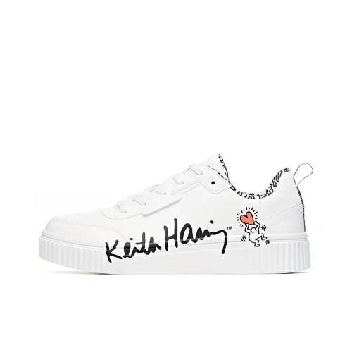 KH LIANMING x ANTA Life Collection Покрытие Slip-resistant Легкий Низкий Топ Скейтборд Кроссовки Мужские Белый Черный
