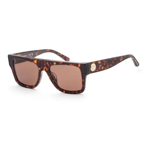 TORY BURCH Ацетат Нерегулярная форма Солнцезащитные очки Женские Черепаховый