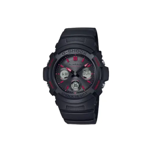 CASIO г SHOCK Collection Солнечный Кварцевый механизм Смольный ремешок Часы Мужские Черный циферблат